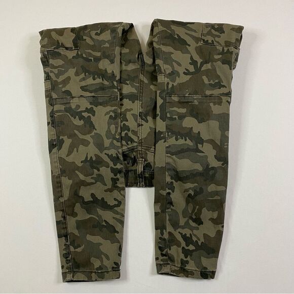 Ashley Mason Skinny Cargo Pants Women's 7 Chino Military Army Camo - Picture 8 of 13